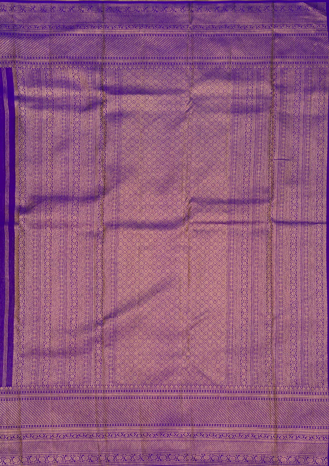 Royal Blue Zariwork Pure Silk Saree-Koskii