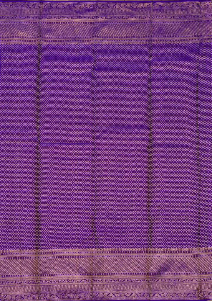 Royal Blue Zariwork Pure Silk Saree-Koskii
