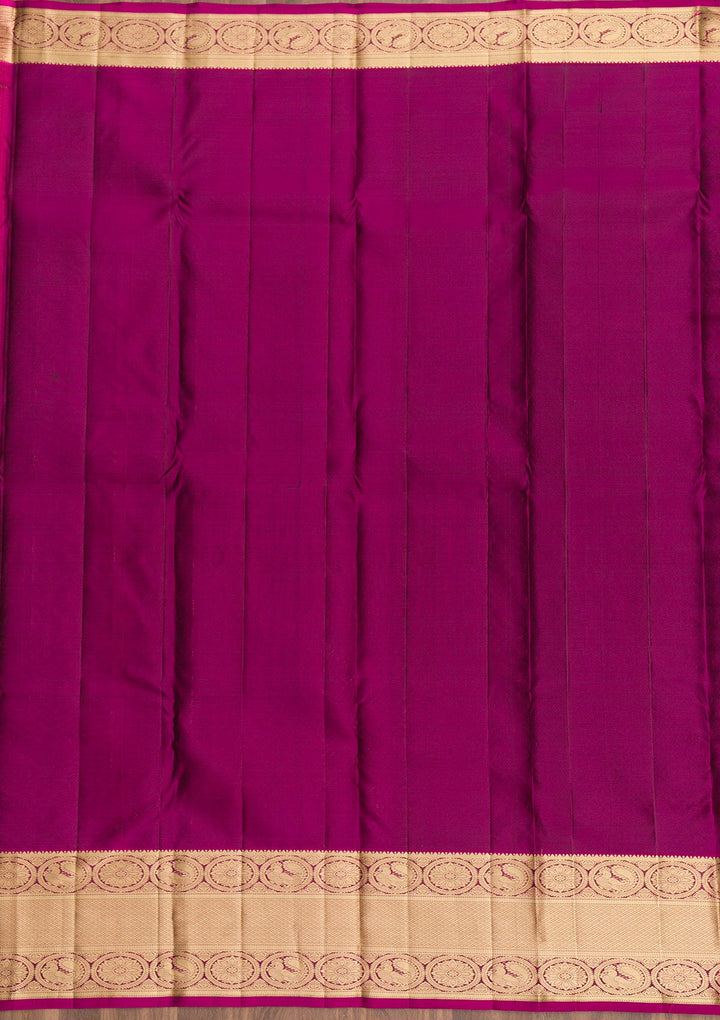 Royal Blue Zariwork Pure Silk Saree-Koskii