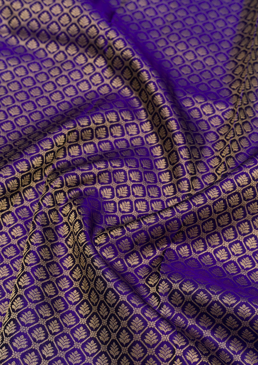 Royal Blue Zariwork Pure Silk Saree-Koskii