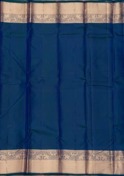 Royal Blue Zariwork Pure Silk Saree-Koskii