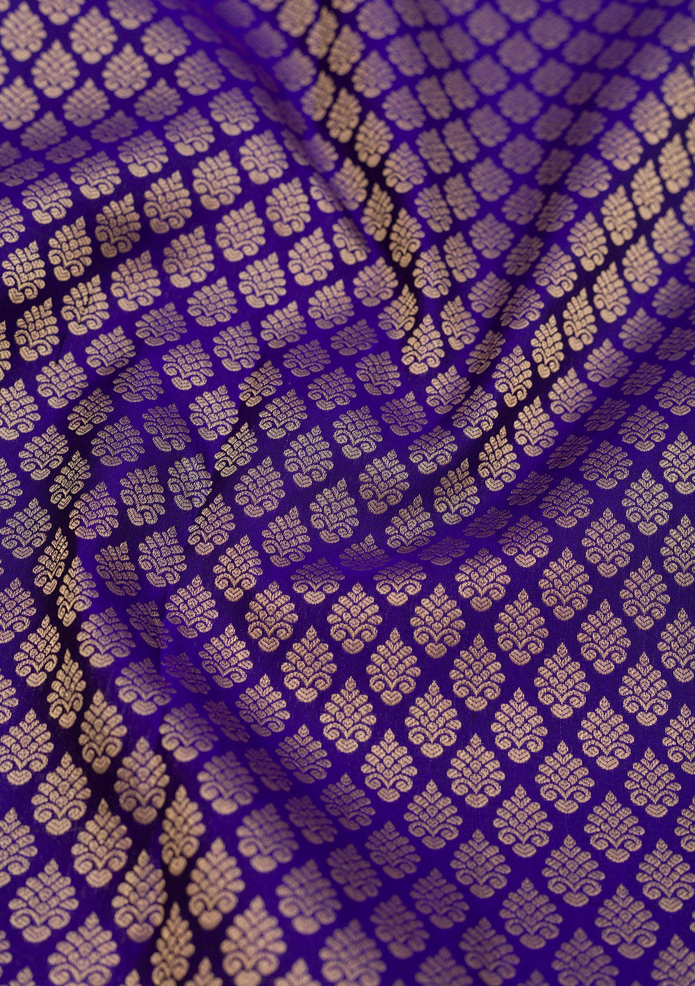 Royal Blue Zariwork Pure Silk Saree-Koskii