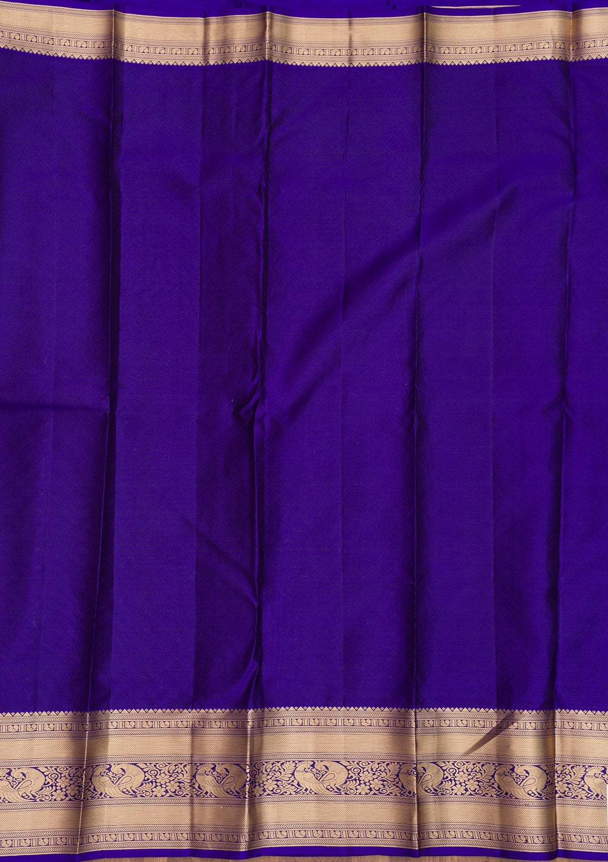 Royal Blue Zariwork Pure Silk Saree-Koskii