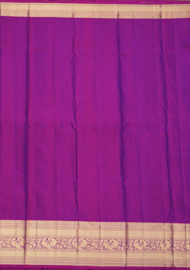 Royal Blue Zariwork Pure Silk Saree-Koskii