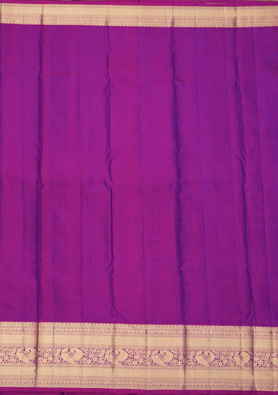 Royal Blue Zariwork Pure Silk Saree-Koskii