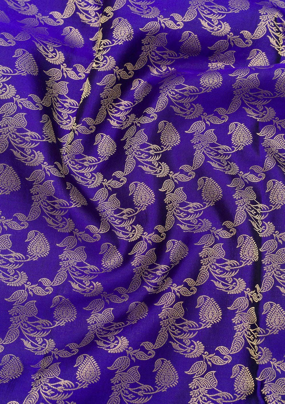 Royal Blue Zariwork Pure Silk Saree-Koskii