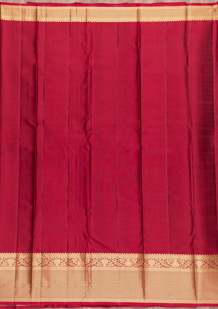 Royal Blue Zariwork Pure Silk Saree-Koskii