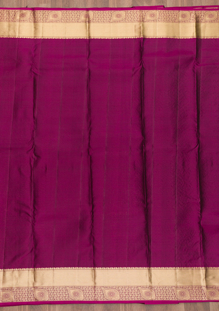 Royal Blue Zariwork Pure Silk Saree-Koskii