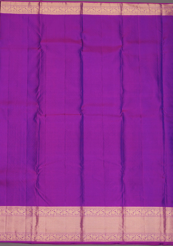 Royal Blue Zariwork Pure Silk Saree-Koskii