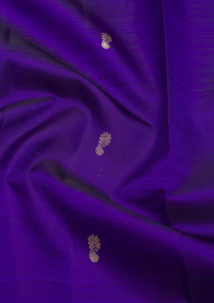 Royal Blue Zariwork Pure Silk Saree-Koskii