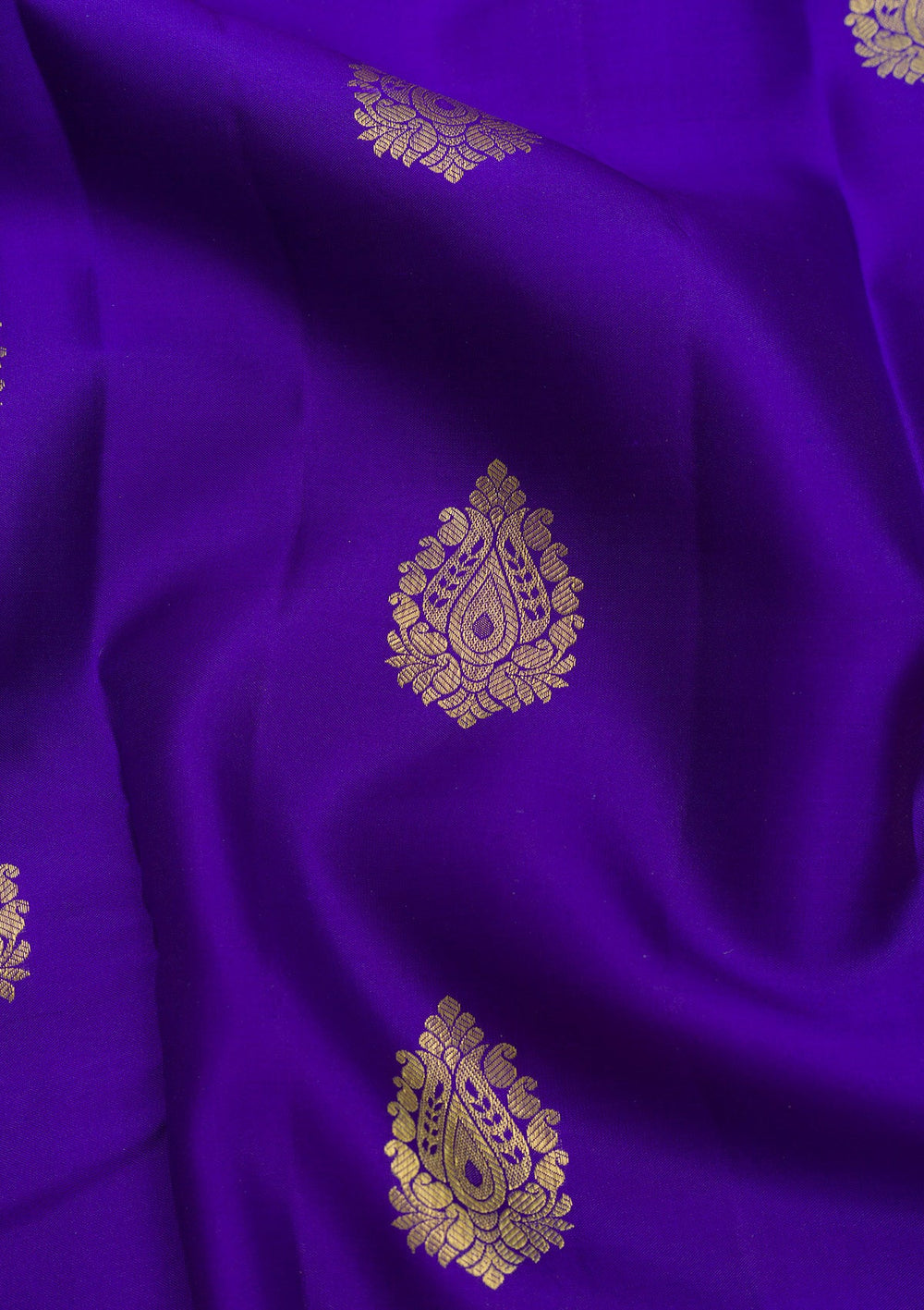 Royal Blue Zariwork Pure Silk Saree-Koskii