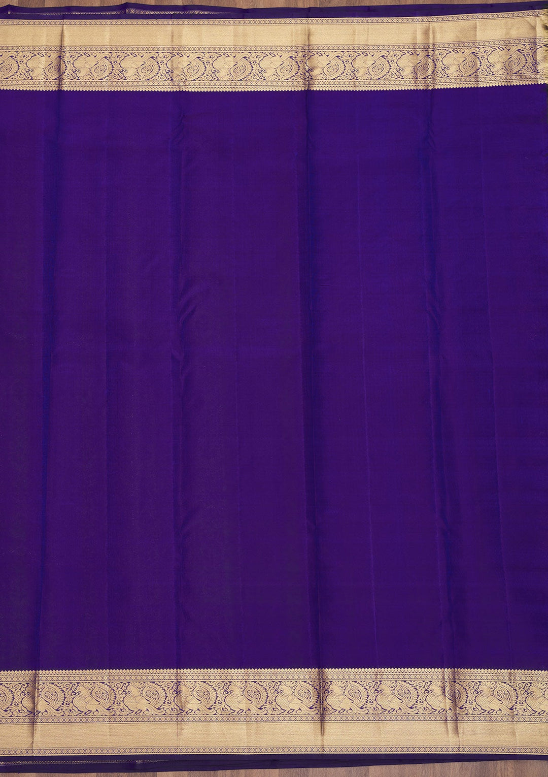 Royal Blue Zariwork Pure Silk Saree-Koskii