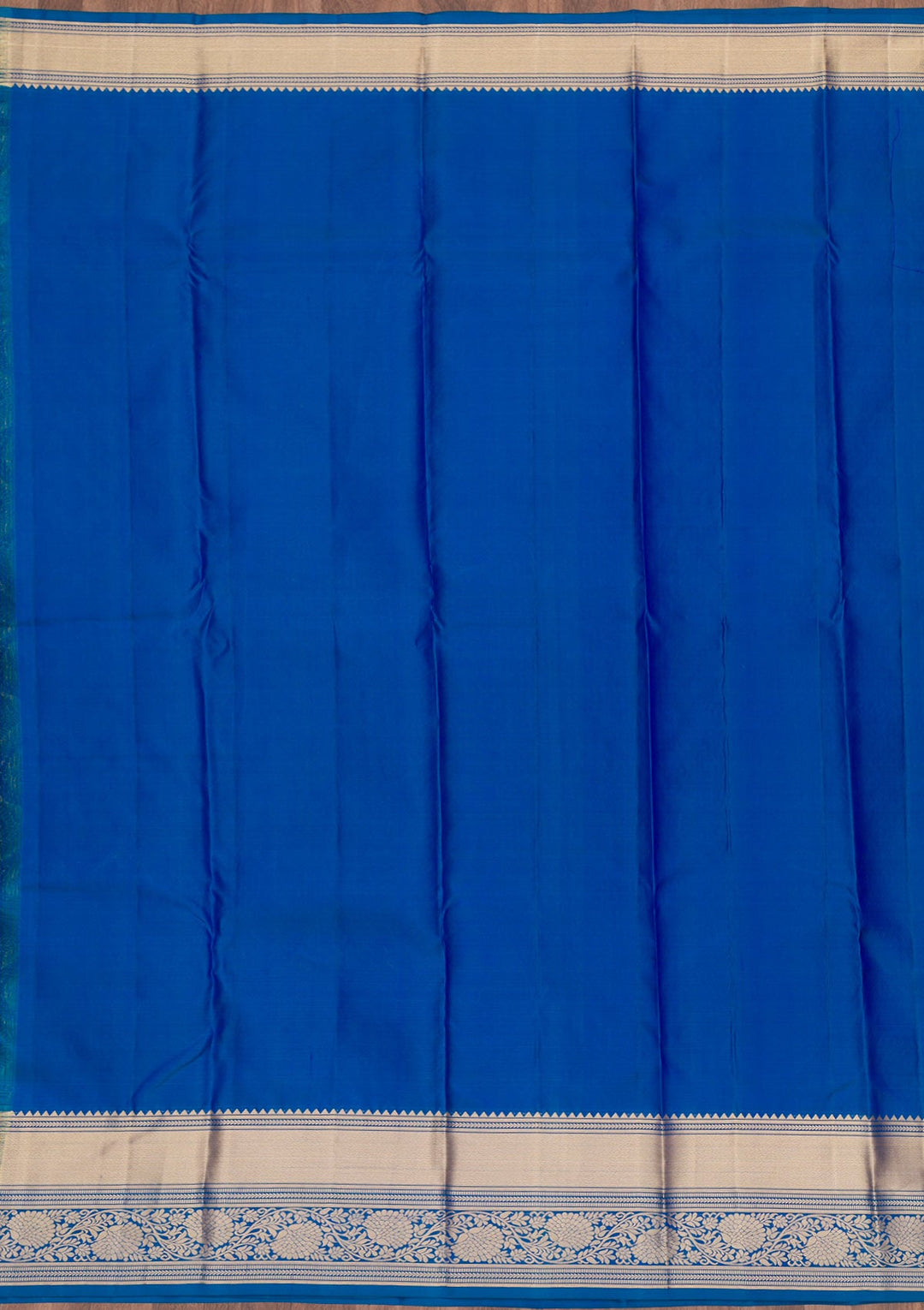 Royal Blue Zariwork Pure Silk Saree-Koskii