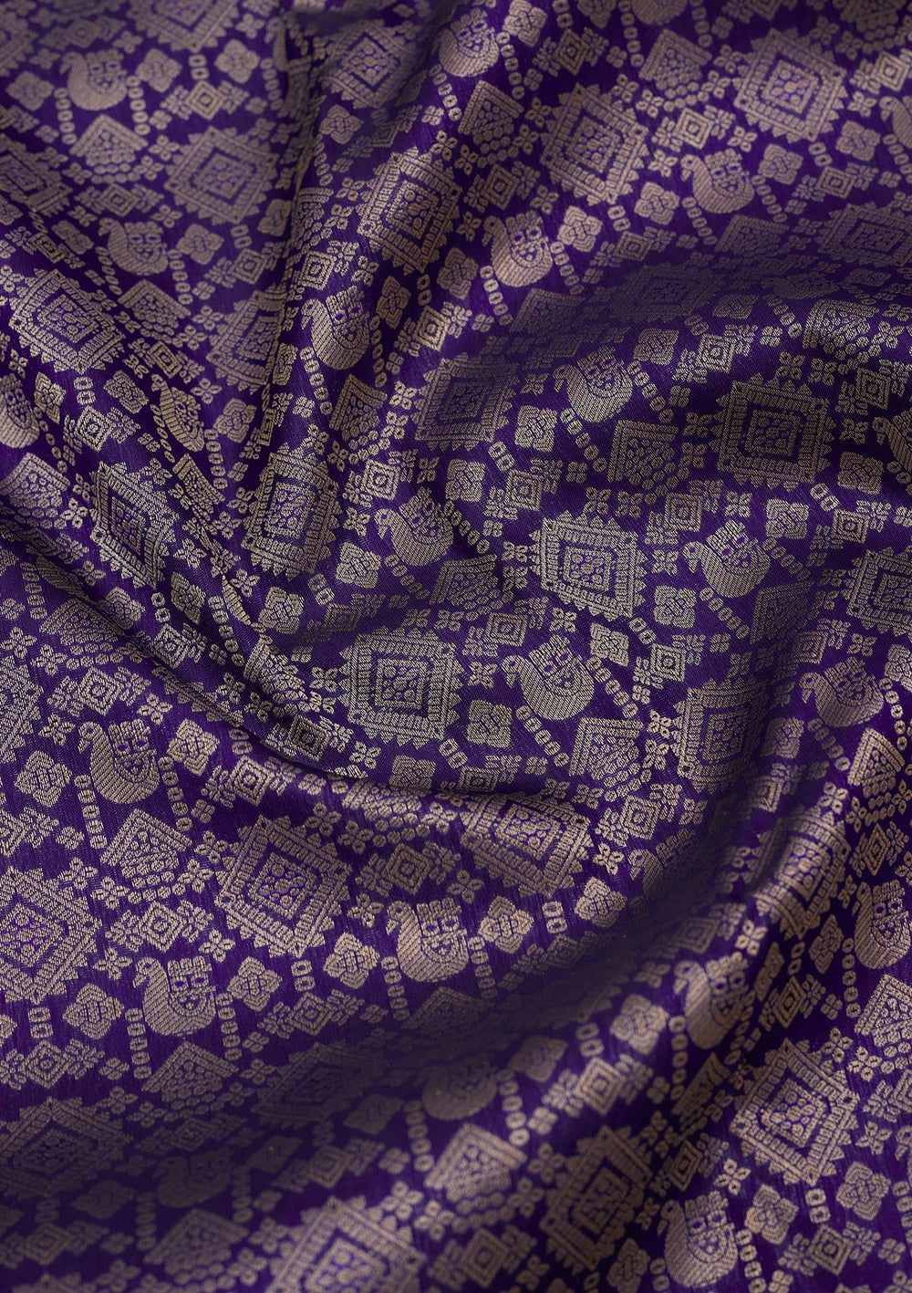 Royal Blue Zariwork Pure Silk Saree-Koskii