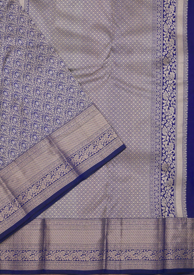 Royal Blue Zariwork Pure Silk Saree