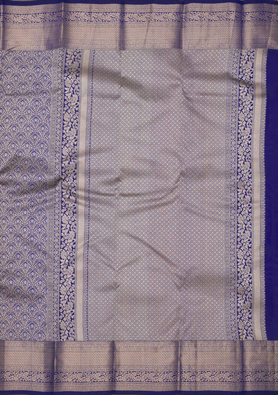 Royal Blue Zariwork Pure Silk Saree