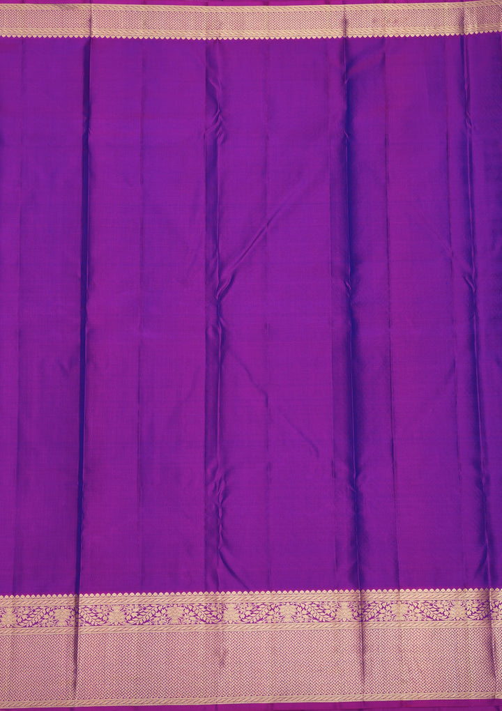 Royal Blue Zariwork Pure Silk Saree-Koskii