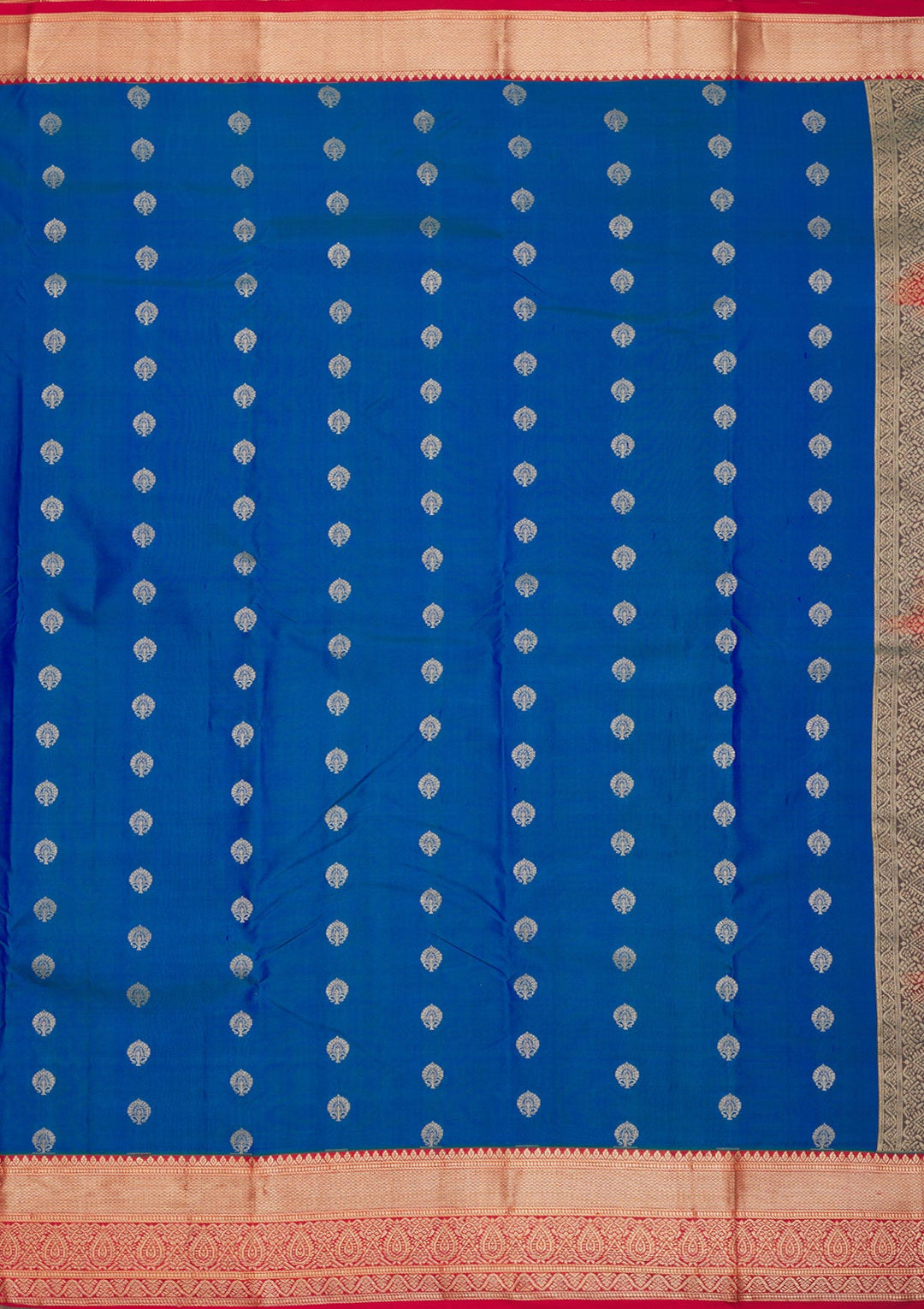 Royal Blue Zariwork Pure Silk Saree