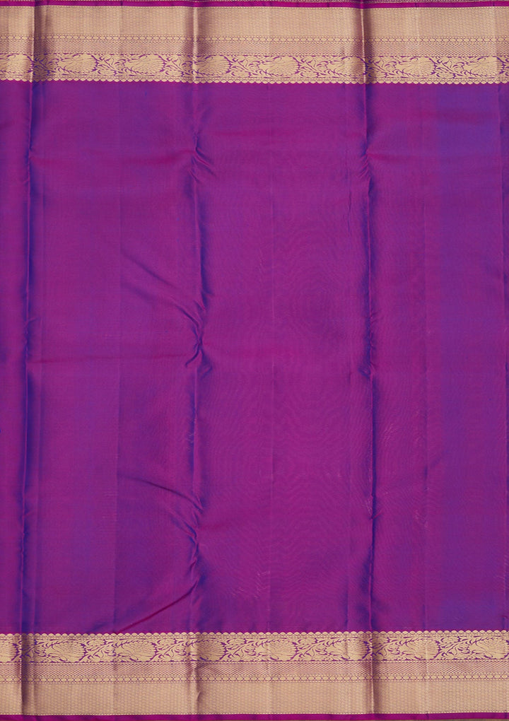 Royal Blue Zariwork Pure Silk Saree-Koskii