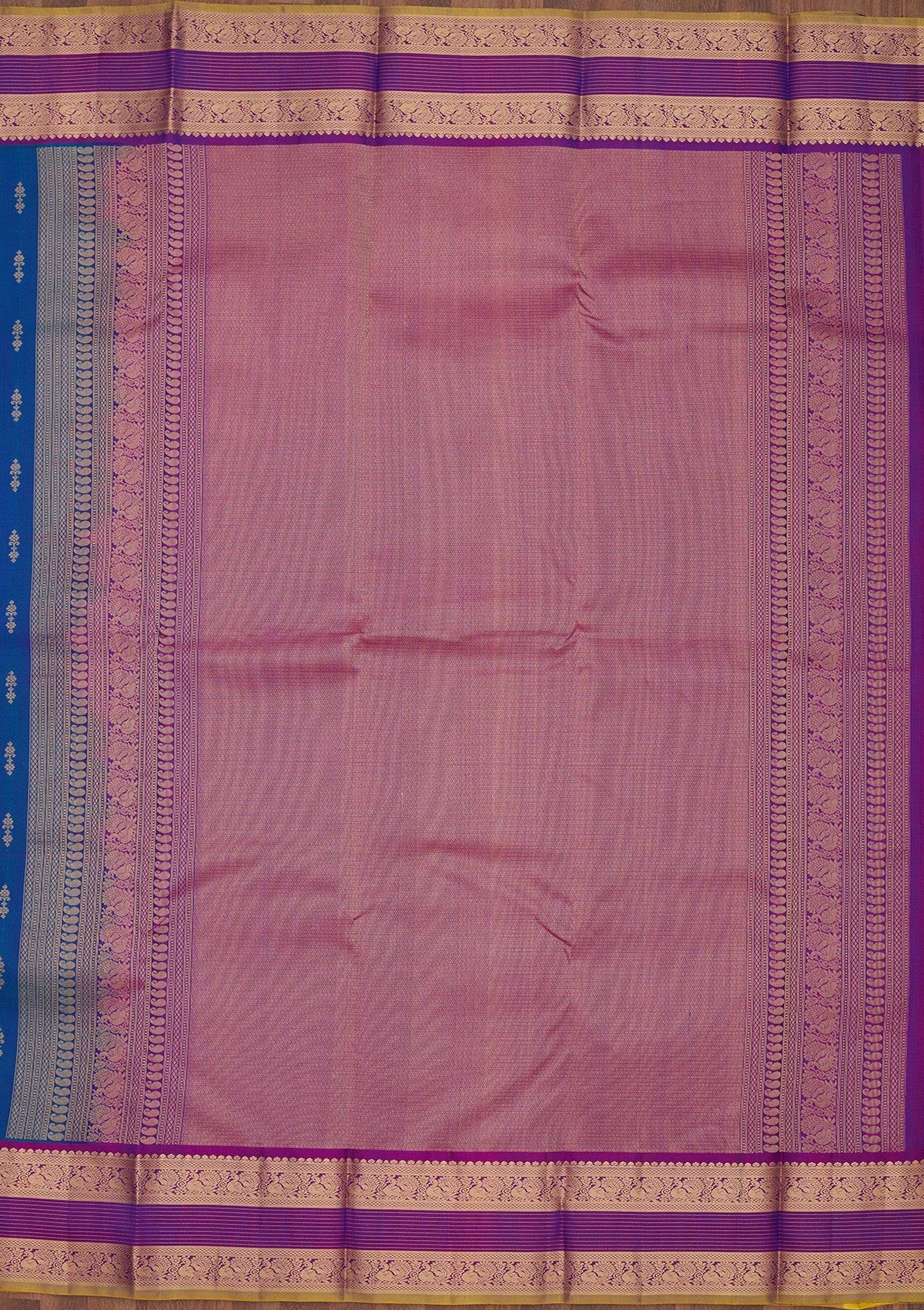 Royal Blue Zariwork Pure Silk Saree