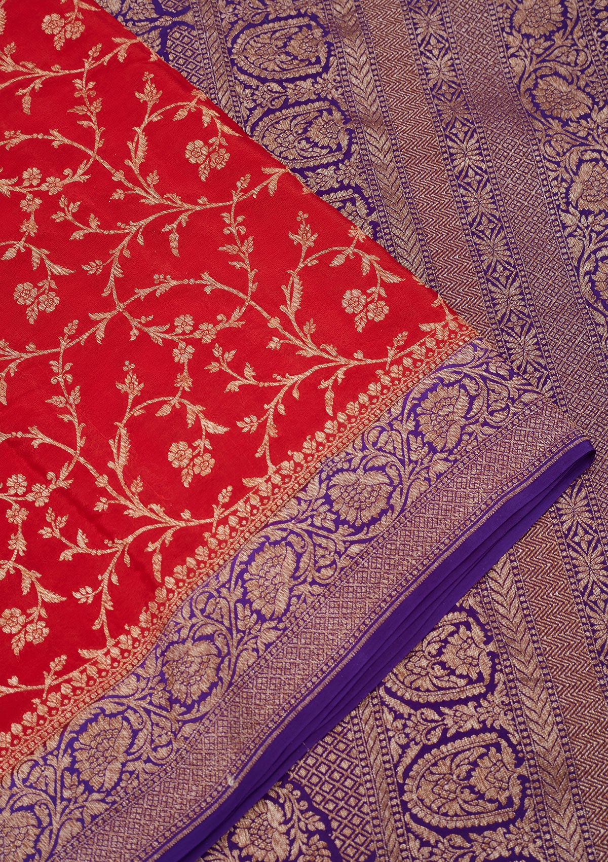 Royal Blue Zariwork Pure Silk Saree-Koskii