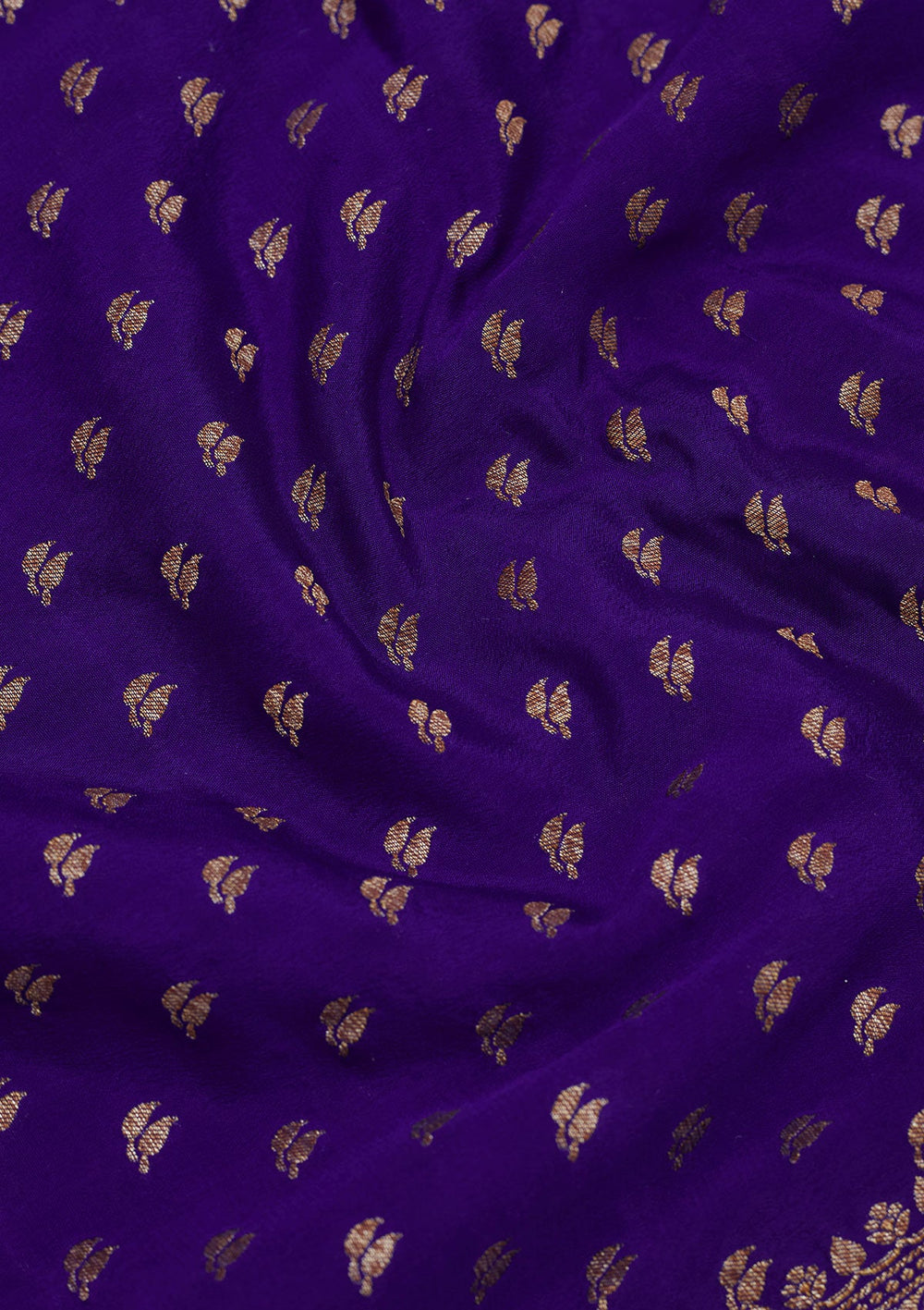 Royal Blue Zariwork Pure Silk Saree-Koskii