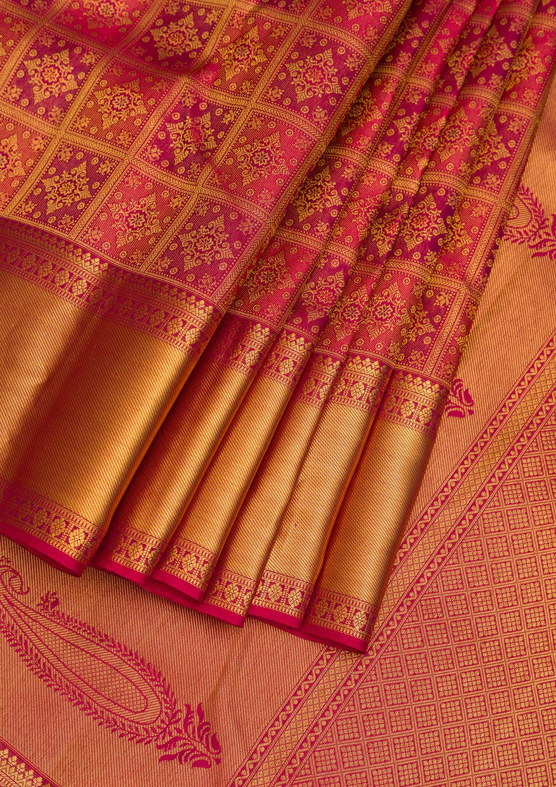 Maroon Zariwork Pure Silk Saree-Koskii