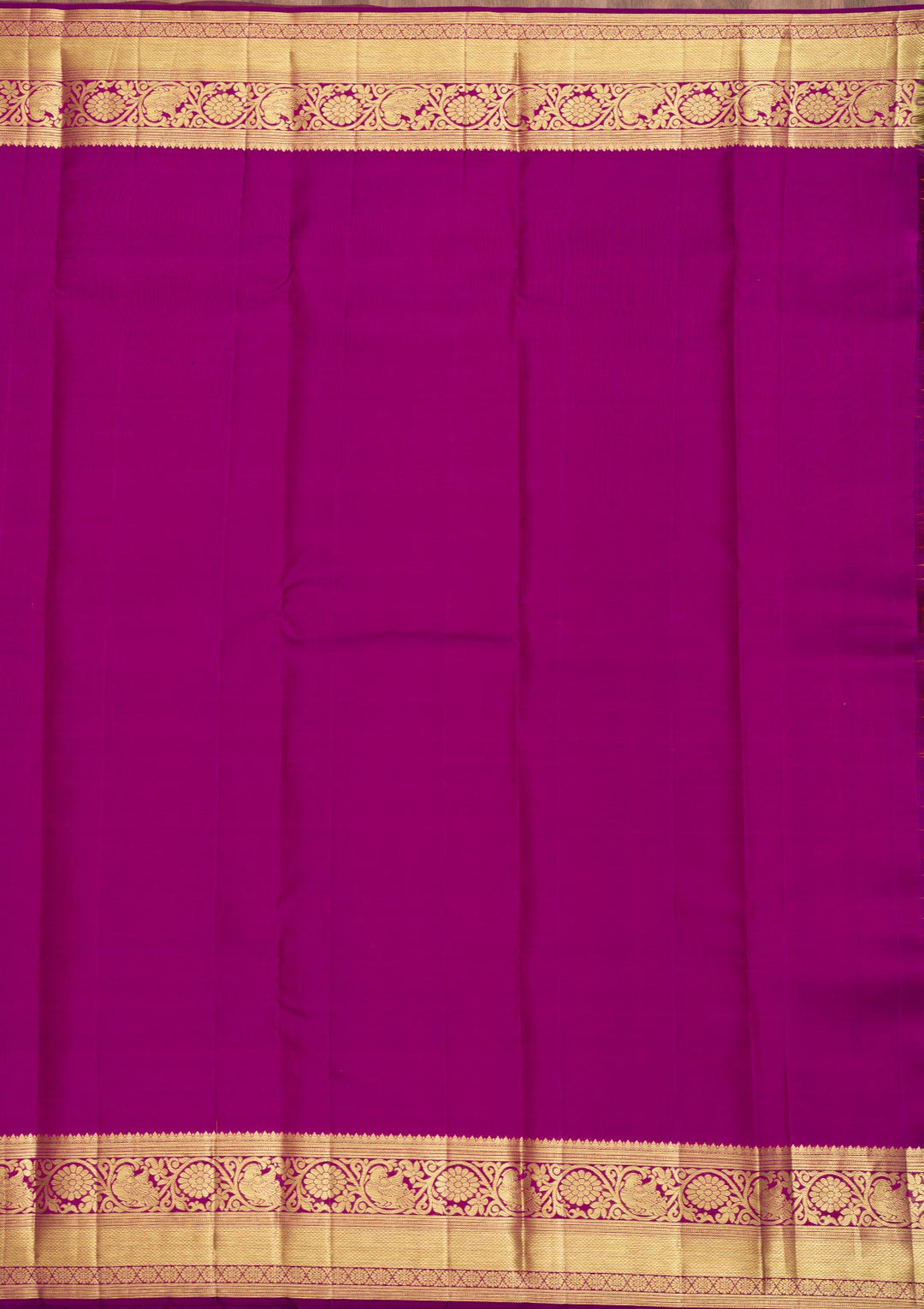 Rust Zariwork Pure Silk Saree-Koskii