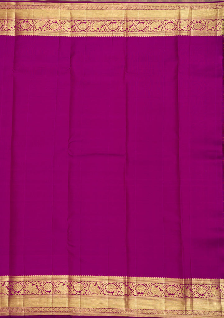 Rust Zariwork Pure Silk Saree-Koskii