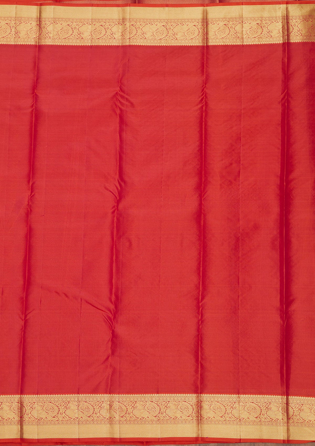 Rust Zariwork Pure Silk Saree-Koskii