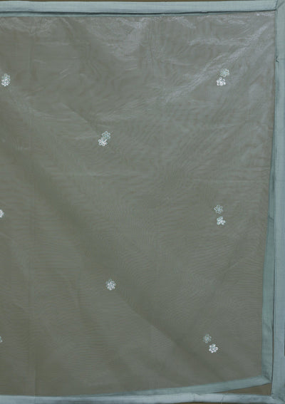 Sea Green Silver Stonework Net Readymade Salwar Suit-Koskii
