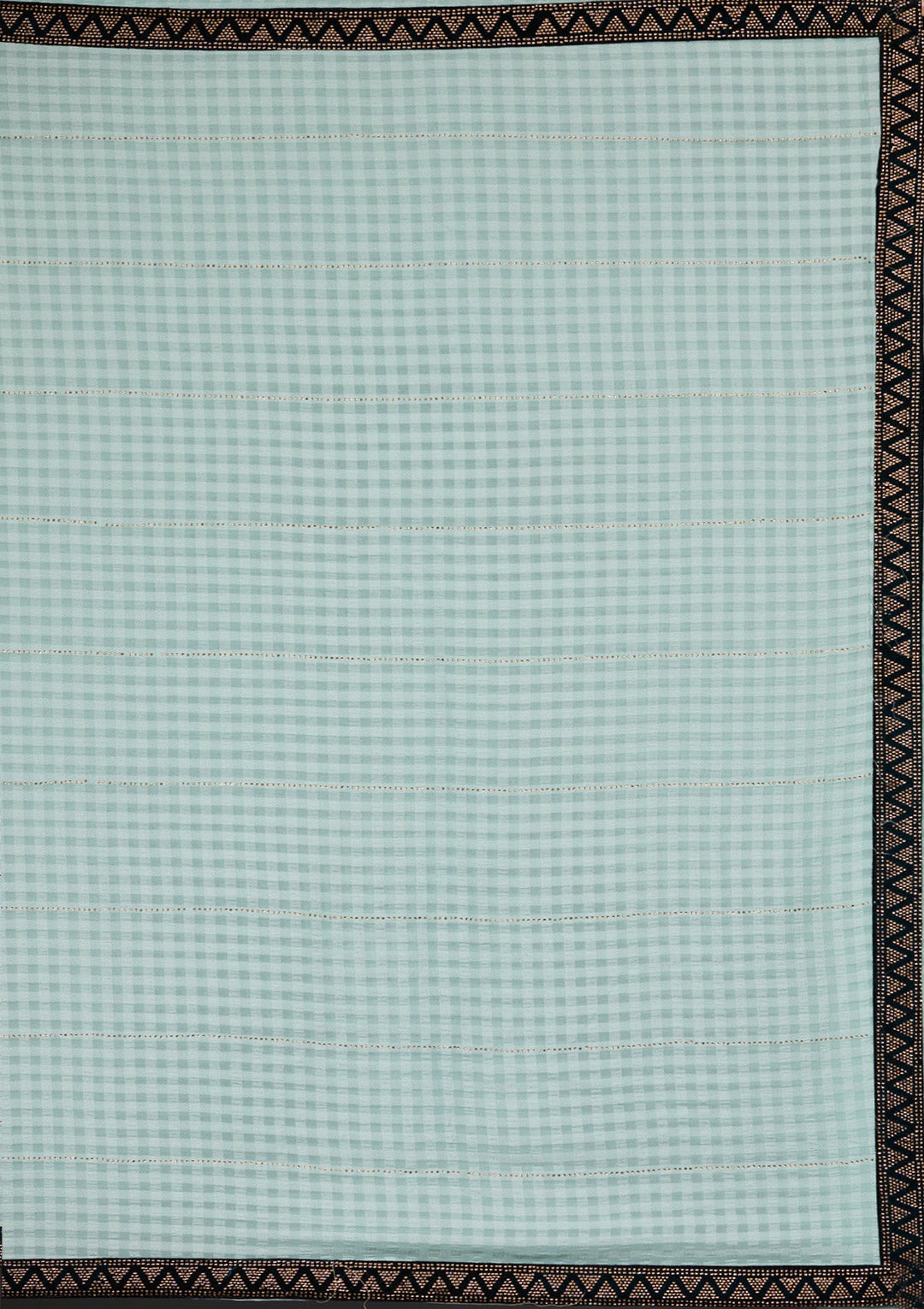Sea Green Swarovski Georgette Saree-Koskii