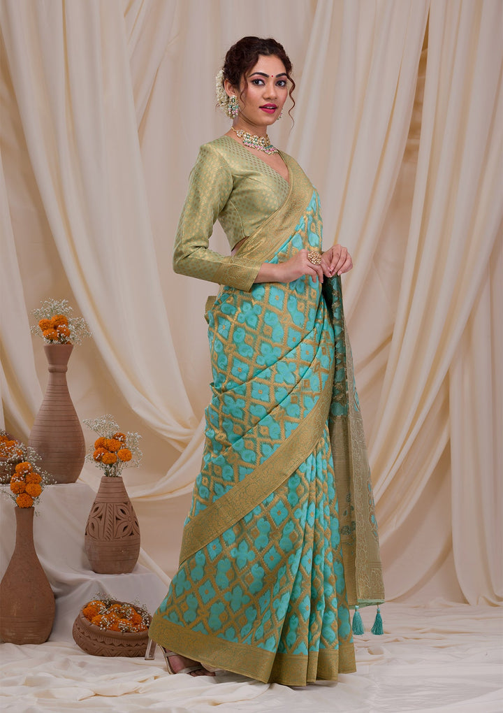 Maroon Stonework Georgette Designer Saree-Koskii