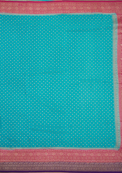 Sea Green Zariwork Art Silk Saree