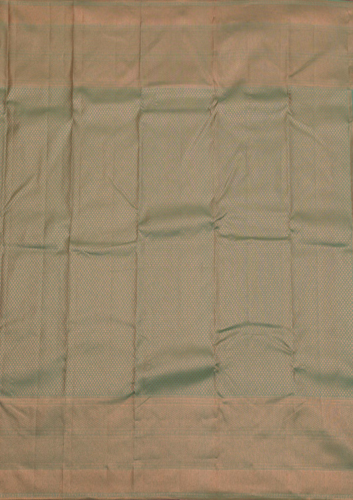 Sea Green Zariwork Pure Silk Saree-Koskii