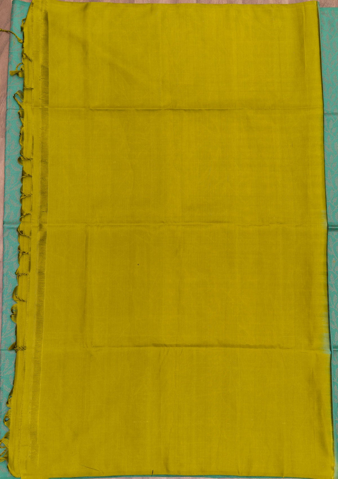 Sea Green Zariwork Pure Silk Saree-Koskii