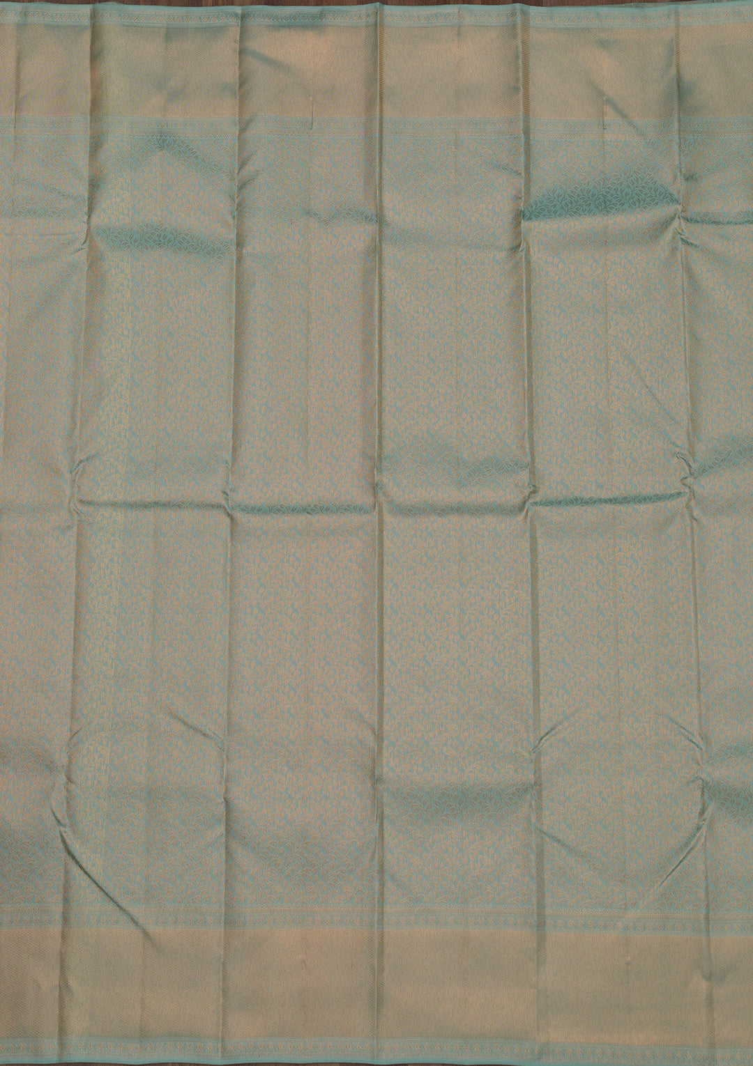 Sea Green Zariwork Pure Silk Saree-Koskii