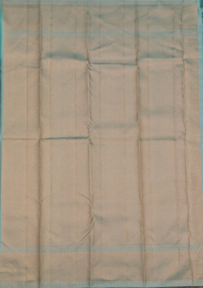 Sea Green Zariwork Pure Silk Saree-Koskii