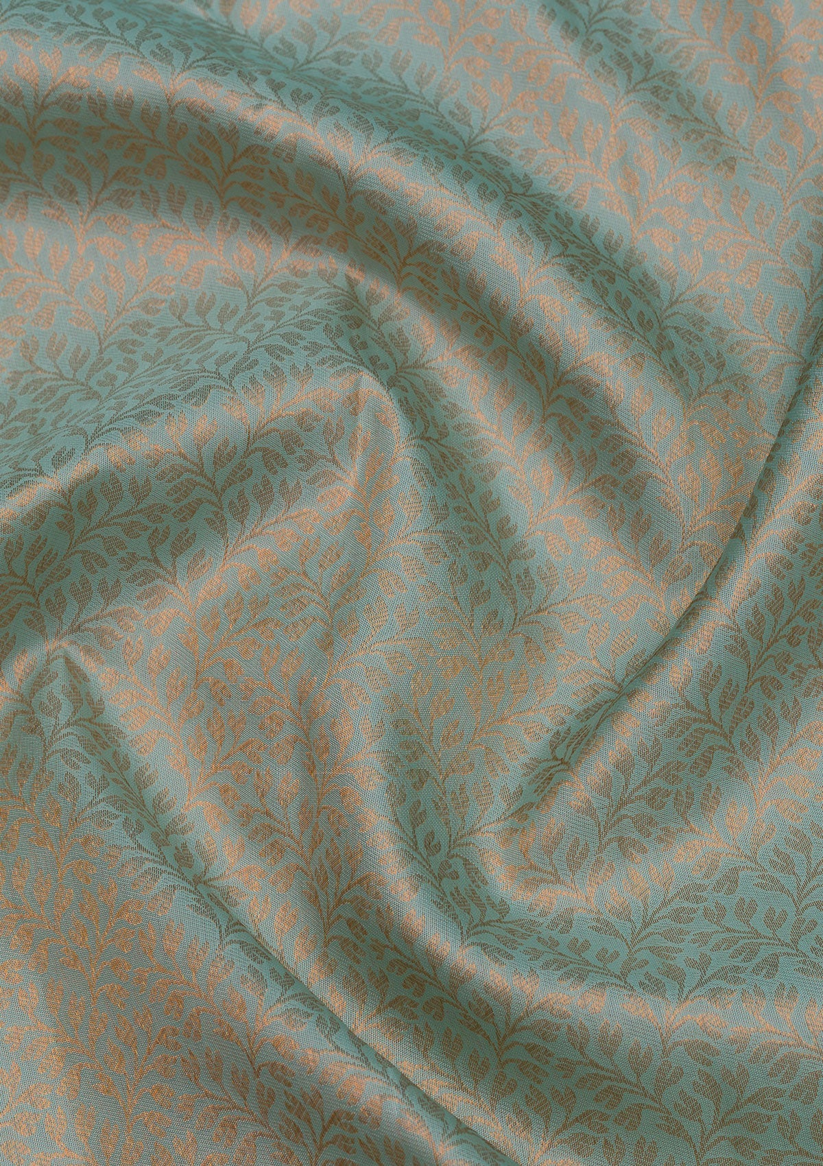 Sea Green Zariwork Pure Silk Saree-Koskii