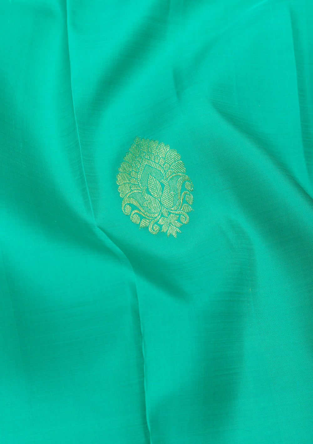 Sea Green Zariwork Pure Silk Saree-Koskii