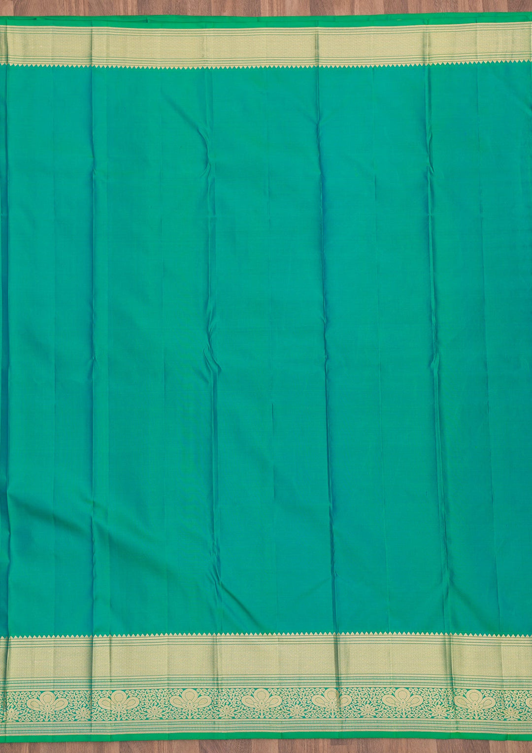 Sea Green Zariwork Pure Silk Saree-Koskii