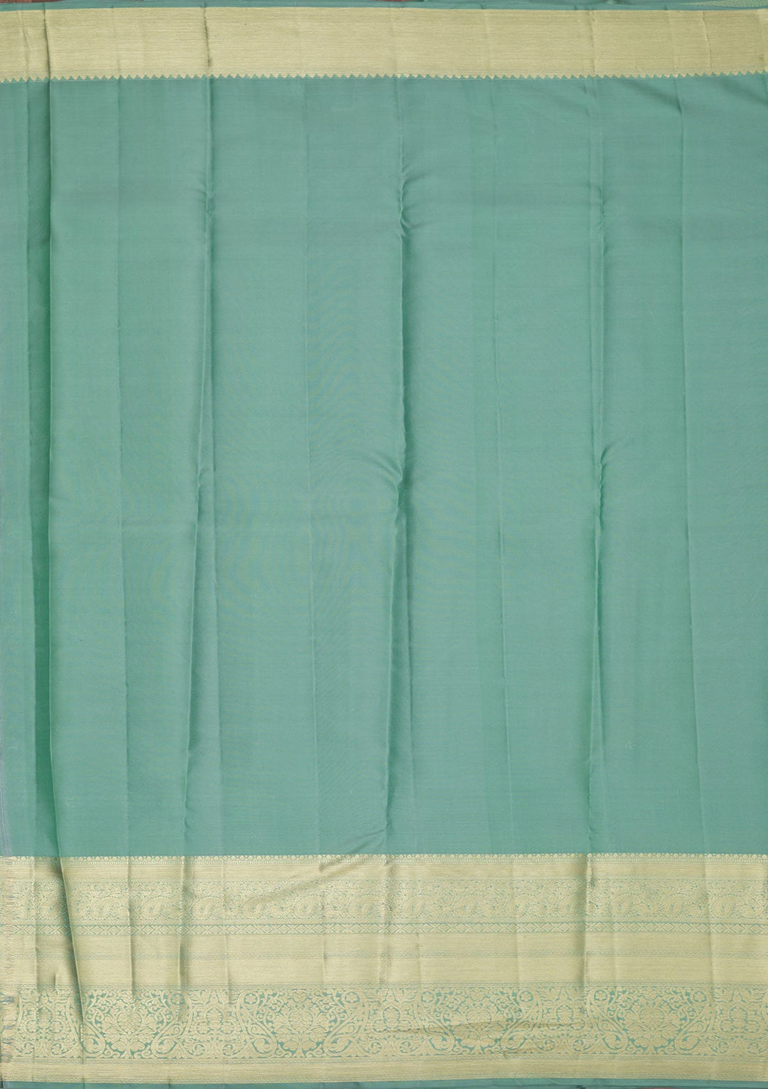 Sea Green Zariwork Pure Silk Saree-Koskii