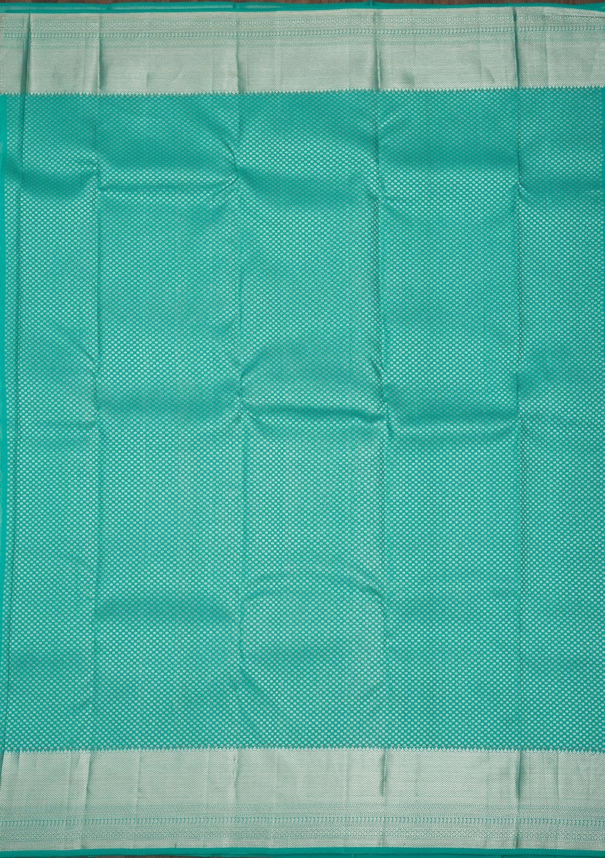 Sea Green Zariwork Pure Silk Saree-Koskii