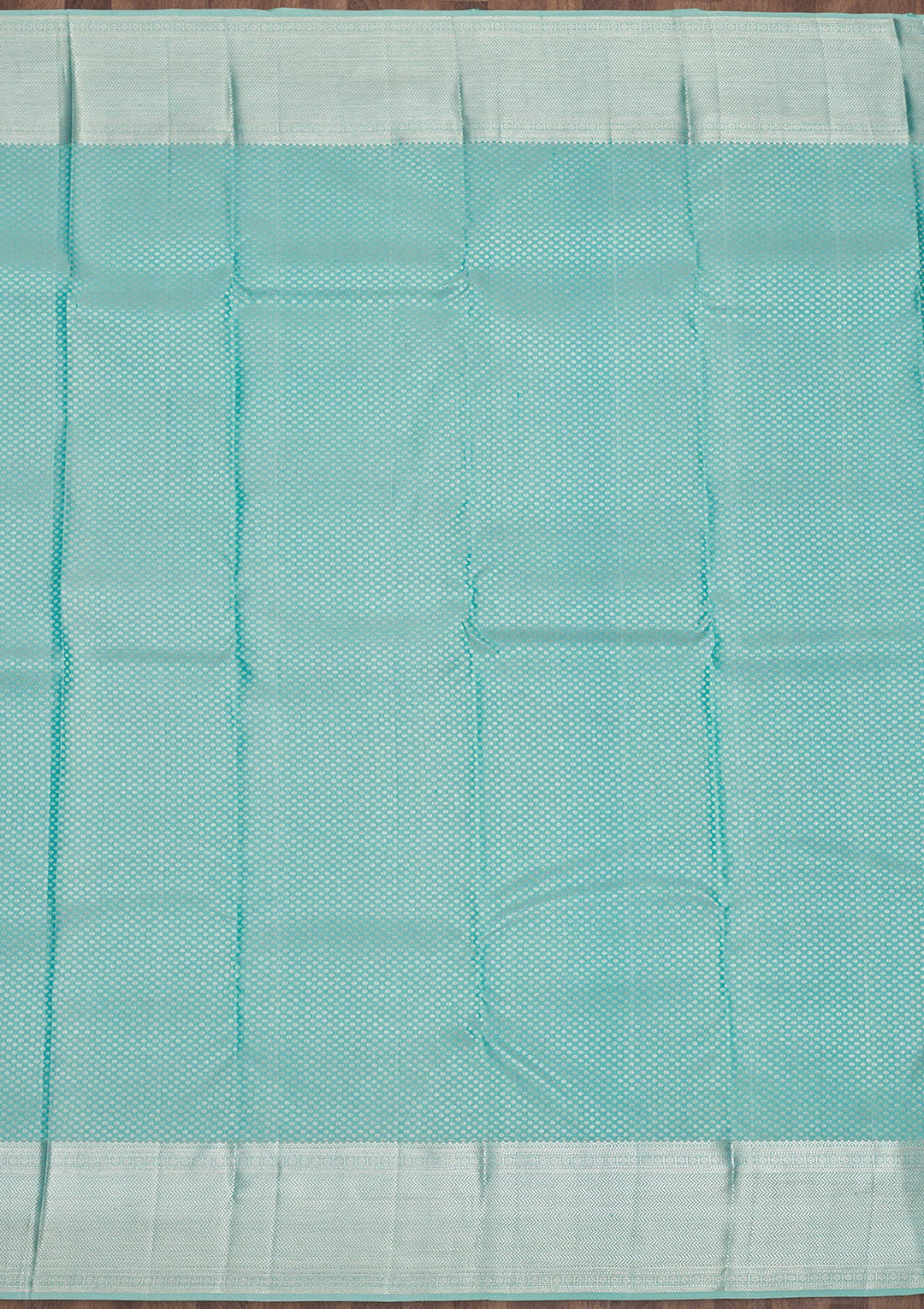 Sea Green Zariwork Pure Silk Saree-Koskii