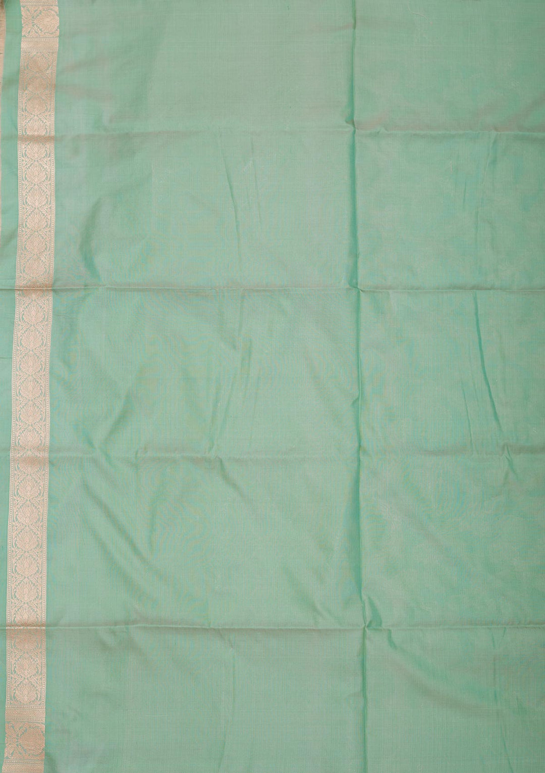 Sea Green Zariwork Pure Silk Saree-Koskii