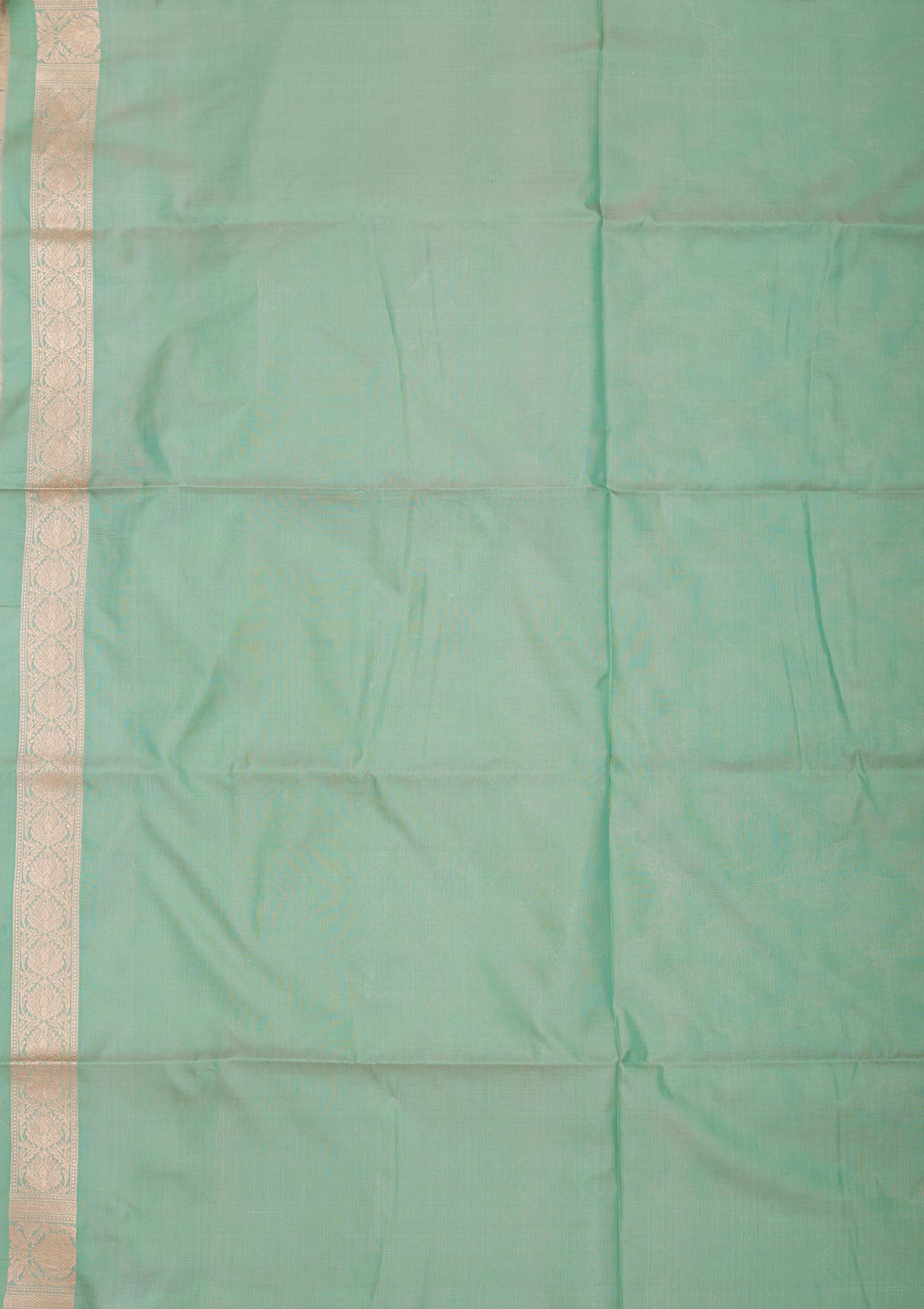 Sea Green Zariwork Pure Silk Saree-Koskii