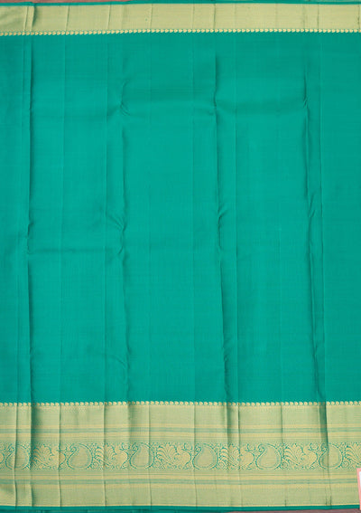 Sea Green Zariwork Pure Silk Saree