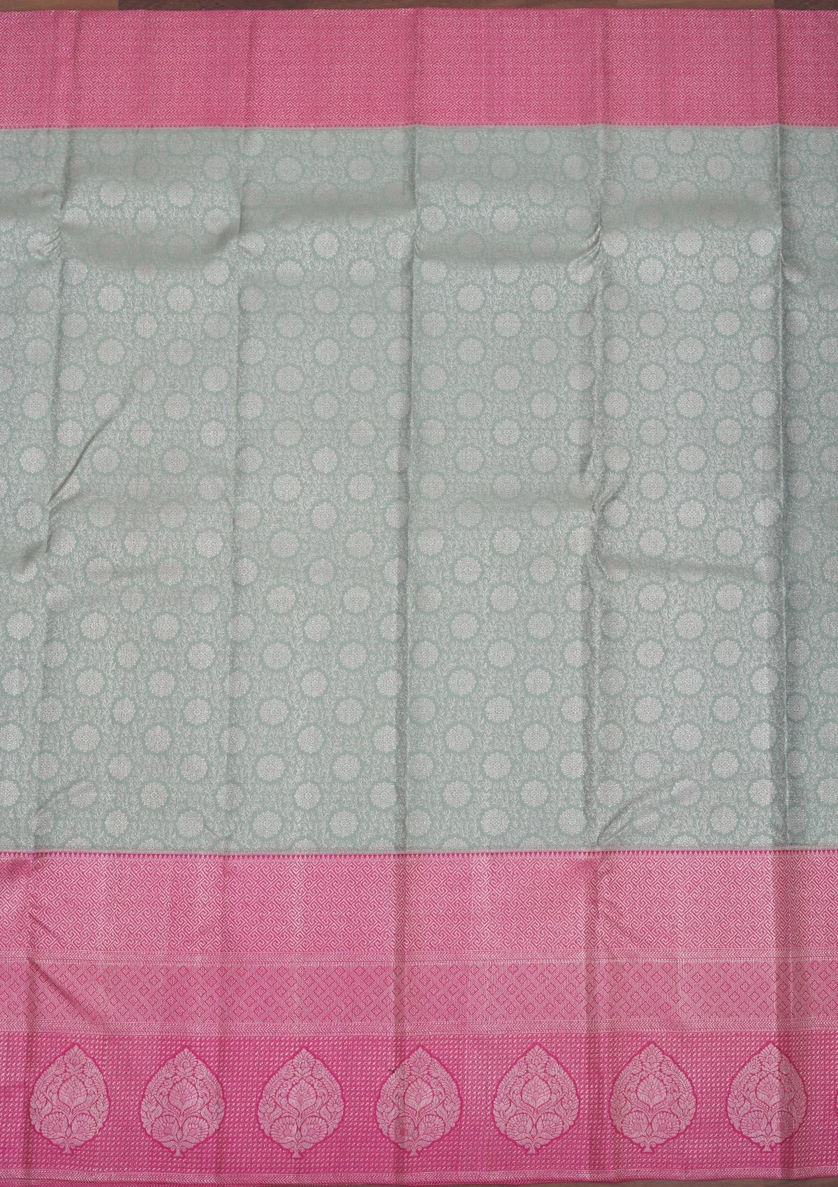 Sea Green Zariwork Pure Silk Saree