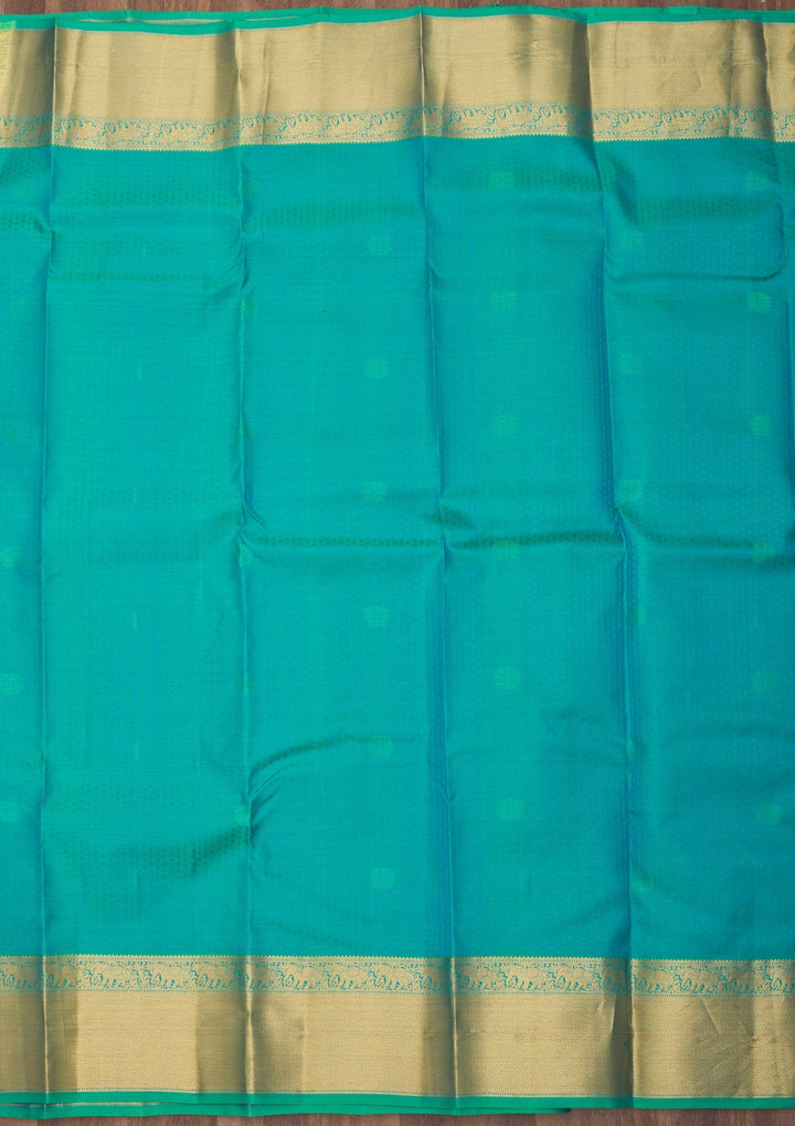 Sea Green Zariwork Pure Silk Saree