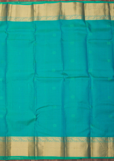 Sea Green Zariwork Pure Silk Saree